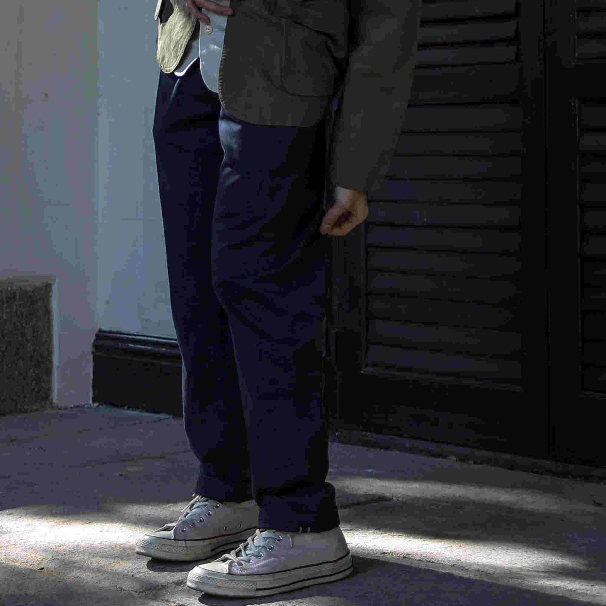 33oz TIME RECORD修身直筒纯棉赤耳四季百搭休闲百搭长裤chino