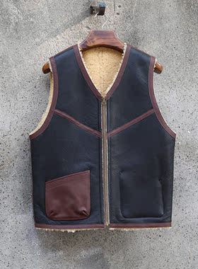 Cushman 28155 双面穿皮毛一体马甲坎肩