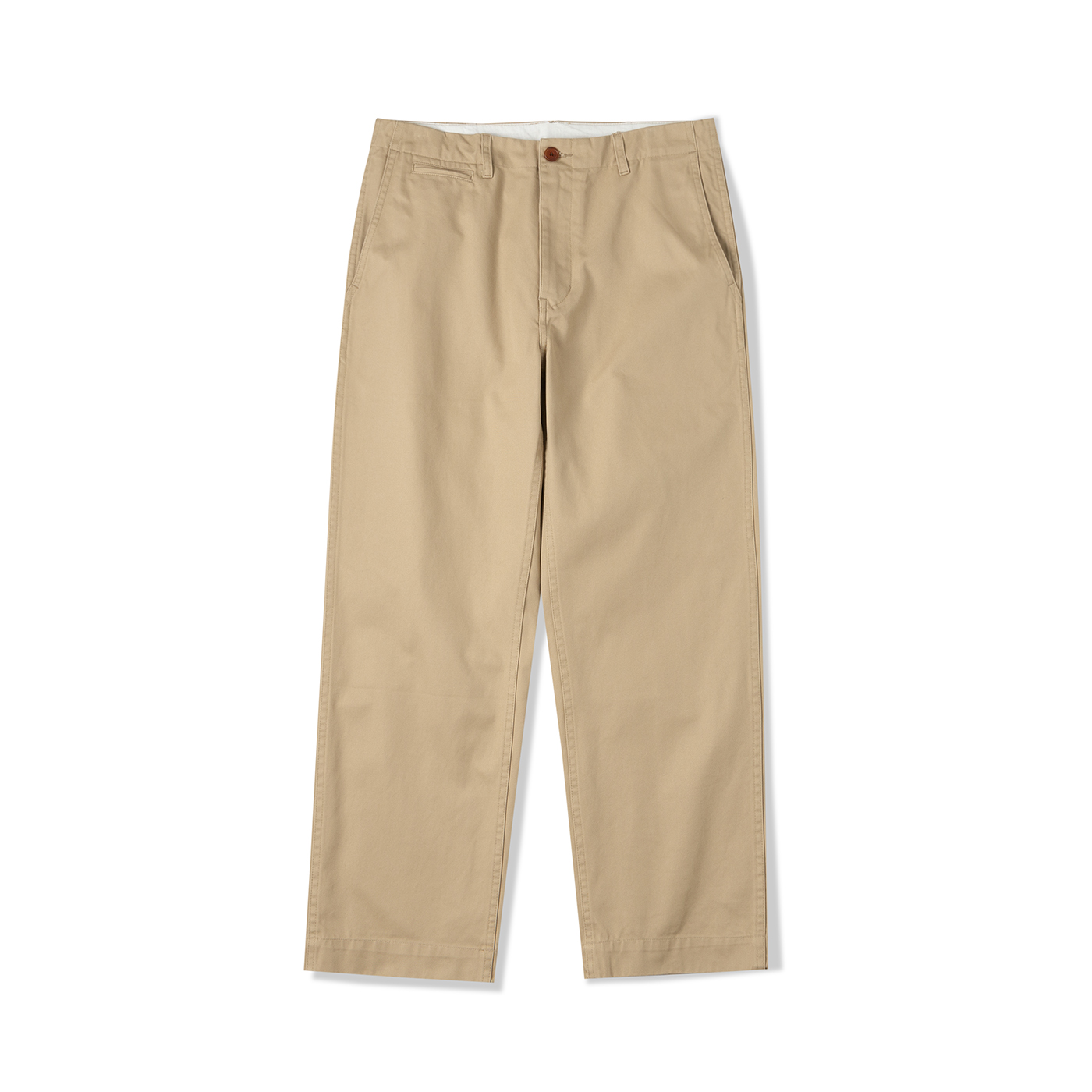 33oz NATIVEWELL工装长裤Chino Army宽松直筒40S/3超高密度长绒棉