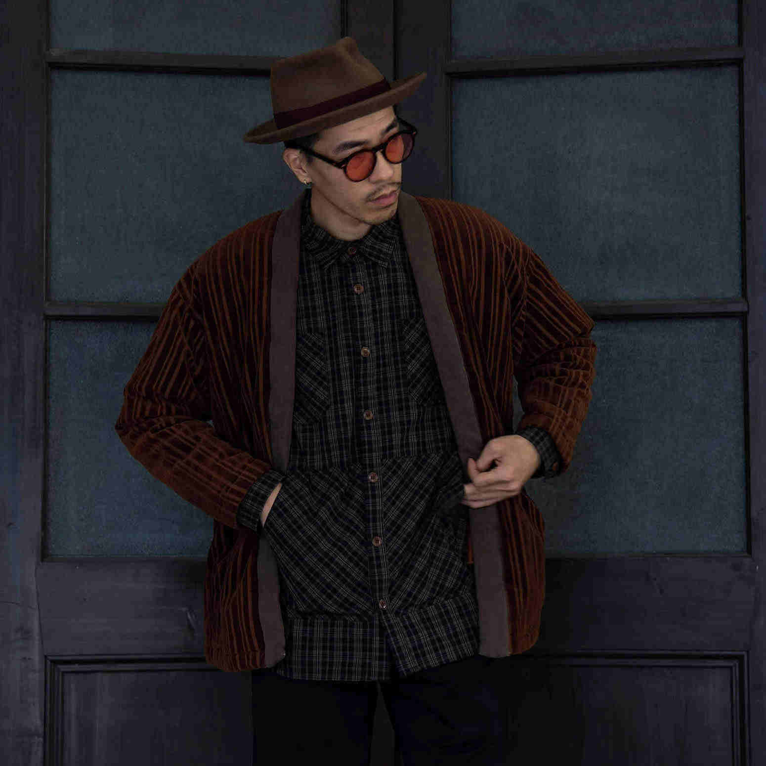 33oz TIME RECORD新雪丽棉服复古灯芯绒外套日系道袍冬款保暖棉衣