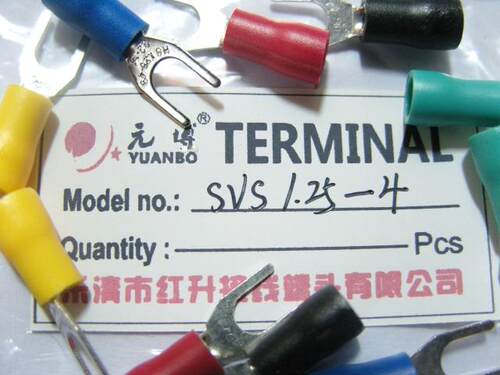 SV1.25-4绝缘端子红升冷压