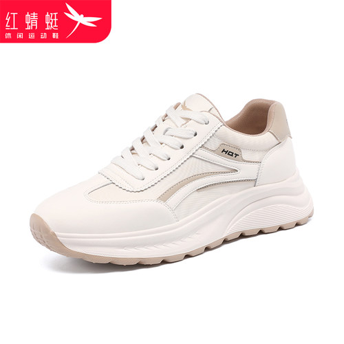 红蜻蜓休闲厚底运动鞋女鞋跑步鞋