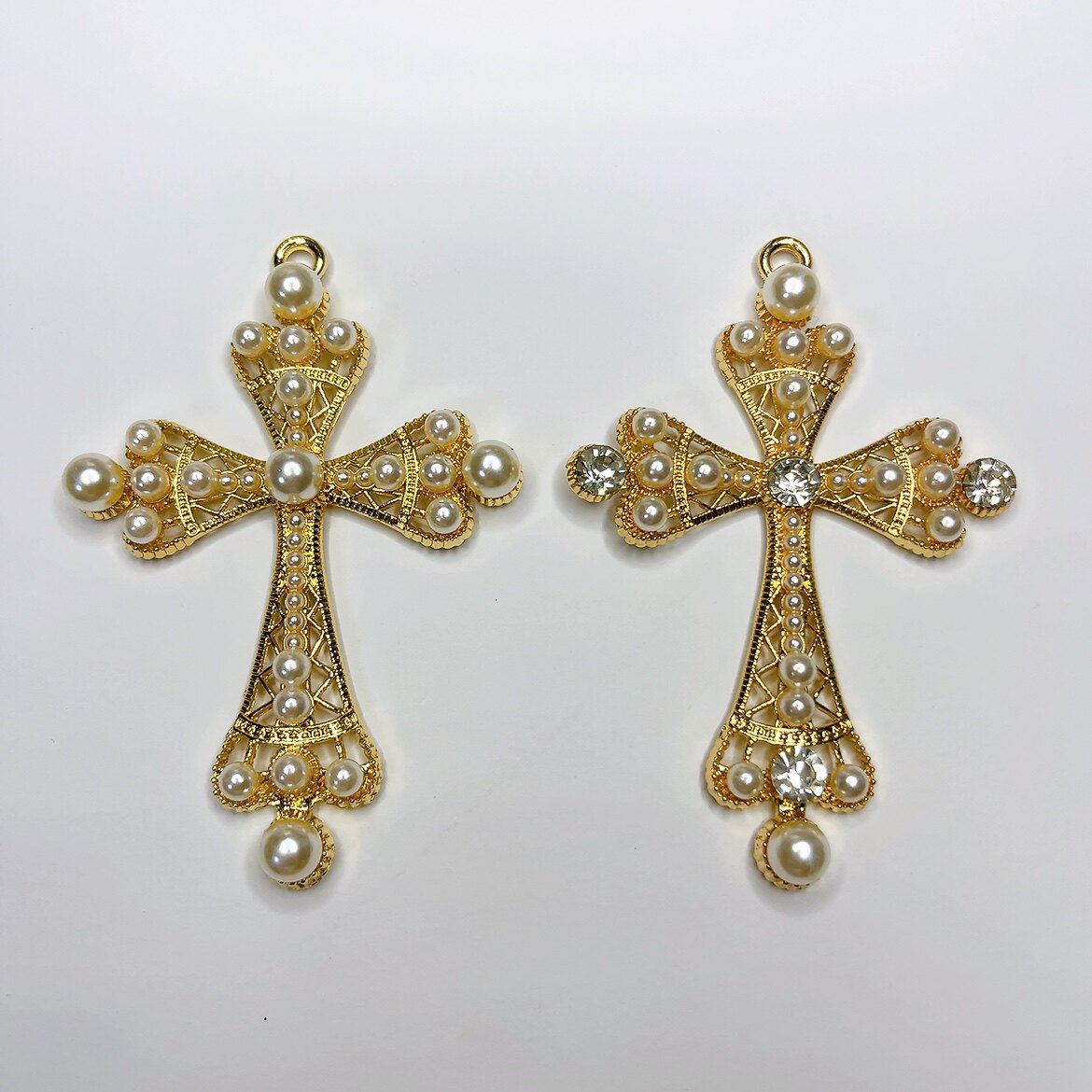 精美权杖十字架|艺术垃圾手帐素材diy配件金属饰品