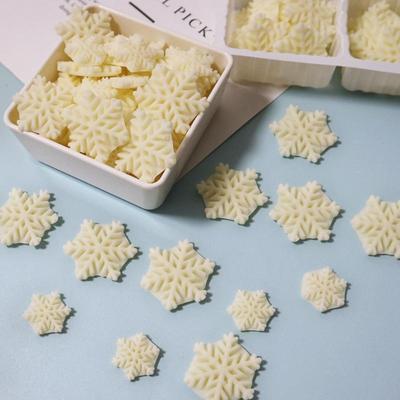 圣诞节蛋糕装饰巧克力白色雪花