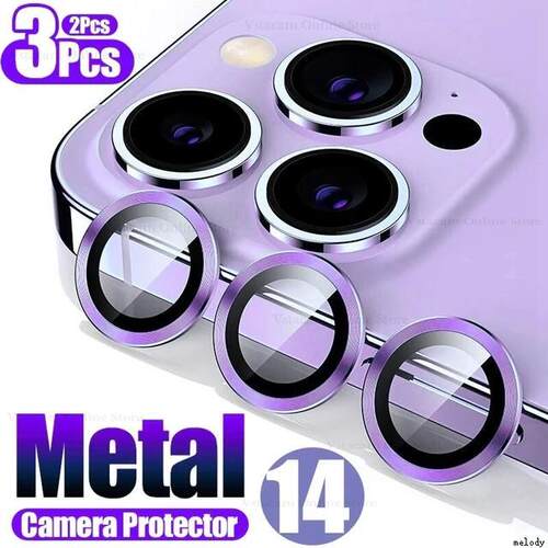 适用iPhone14 15 16 Pro Max Camera Lens Case苹果16plus Lens Metal Glass Protector Cover镜头保护膜