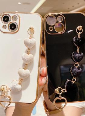 适用于iPhone16ProMax手机壳新Chain Case苹果17 pro max 13 14 15  12 11 XS SE2/3 band cover挂绳女保护套