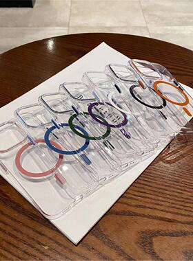 Magsafe Case for iPhone 16 Pro Max 15 14 13 12 Pro磁吸手机壳苹果16plus透明亚克力防摔保护套hard case