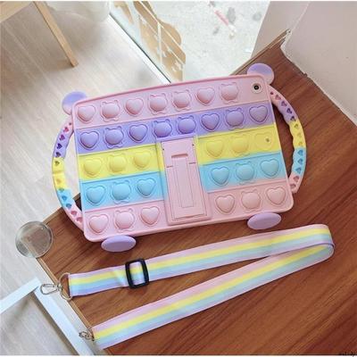 适用于iPad7/8/9th carton case iPad Air4/5 iPad Pro11 cute silicone cover硅胶套