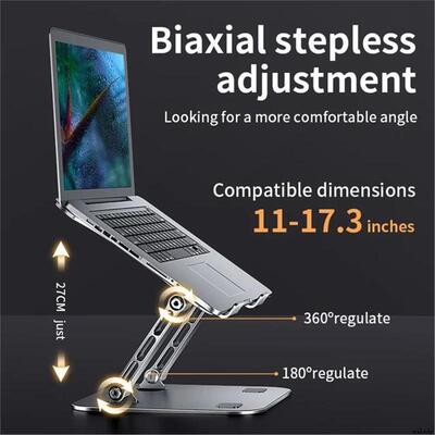 Laptop Stand Adjustabl Aluminum Alloy Notebook Holder 10~17