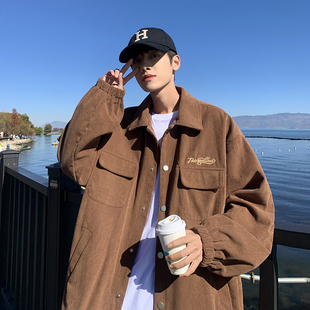 限价118 夹克P95 刺绣翻领外套男日系Cityboy工装 WT3713