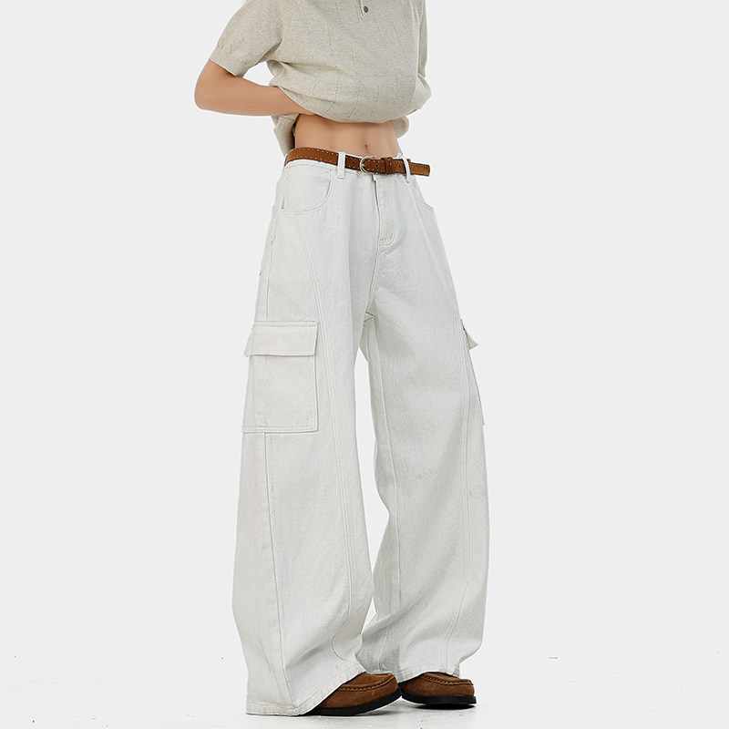 A410-K7939-P75限价129-美式多口袋直筒牛仔裤-320g牛仔面料，男装牛仔裤，电商A410