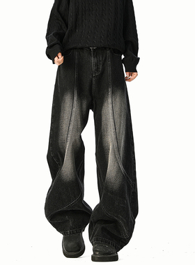 A410-K7528-P58限价89-休闲百搭水洗牛仔裤-320g 牛仔裤面料