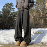 A410-K8681JR-P70限价109-美式加绒休闲长裤-400g左右人字纹面料，男装卫衣，电商A410