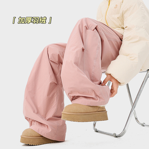 A410-K8719JR-P120限价188-美式褶皱伞兵休闲裤-鸭绒 绒子含量90%图片