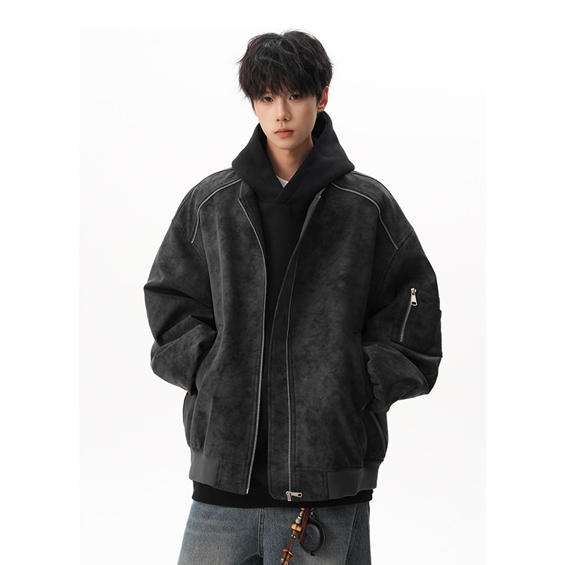 A410-WT33705-P105限价159-成分：面PU底涤-410gpu皮，男装皮衣，电商A410