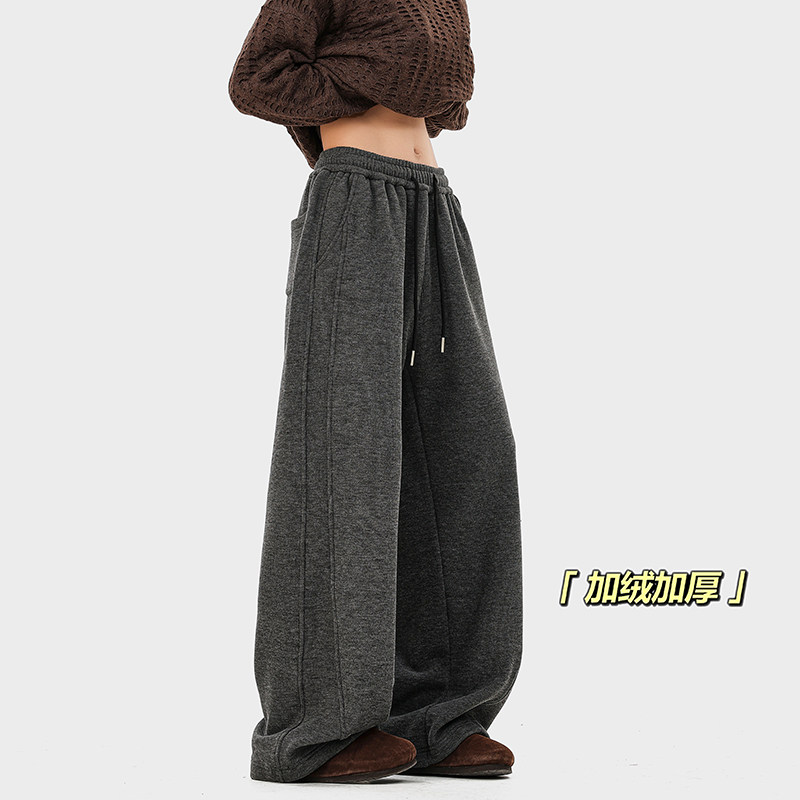 A410-K8682JR-P65限价99-美式复古加绒休闲裤-糯米呢面料430g左右,男装卫衣,电商A410
