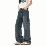 A410-K6323-P55限价89-流行水洗复古牛仔裤-牛仔面料280g左右，男装牛仔裤，电商A410