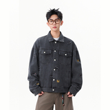 A410-WT93323-P95限价149-美式小狗刺绣牛仔外套-7x7牛仔面料420g，男装夹克，电商A410