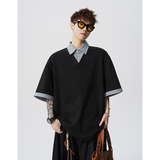 A410-T62012-P55限价99-格纹假两件翻领拼接短袖-230G索罗娜,男装T恤,电商A410, A410-T62012-P55限价99-格纹假两件翻领拼接短袖-230G索罗娜,男装T恤,电商A410,