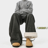 A410-K5578JR-P65限价99-美式加绒垂感休闲裤-糯米呢面料460g左右，男装卫衣，电商A410