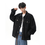A410-WT93312-P85限价139-美式高街休闲牛仔外套-7x7牛仔面料420g，男装工装外套，电商A410