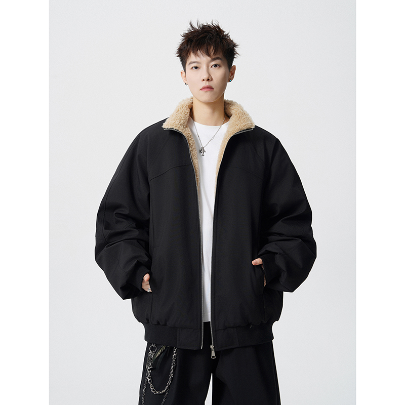 A410-WT93419-P130限价199-美式高街加厚立领棉服-大牛津170g左右，男装棉衣，电商A410