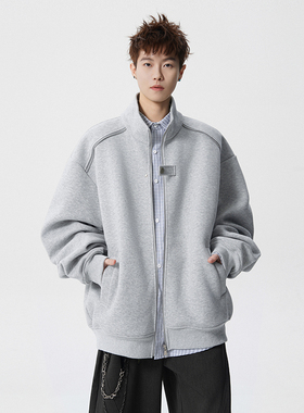 A410-WT33808-特批70限价139-美式设计感立领夹克外套-400g 华棉