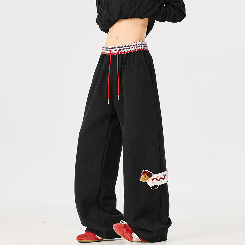 A410-K8252-P63限价89-成分：65%棉35%聚酯纤维-320g磨毛卫裤面料，男装休闲裤，电商A410