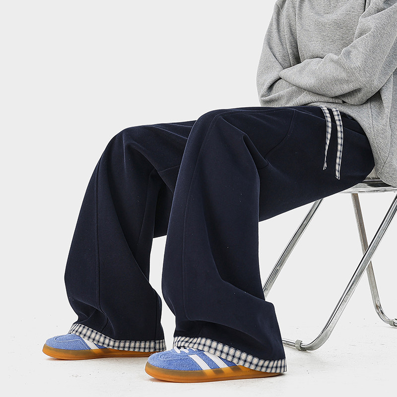 A410-K7914-特批50限价99成分65%棉35%聚酯纤维-310g磨毛卫裤面料，男装休闲裤，电商A410