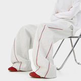 A410-K5588-特批50限价99-成分65棉35聚酯纤维-320g磨毛卫裤面料，男装休闲裤，电商A410