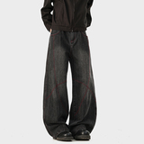 A410-K8796-特批55限价109-设计感水洗牛仔裤-320g竹节牛仔面料，男装牛仔裤，电商A410