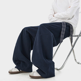 A410-K5640-P70限价109-美式格纹腰带拼接卫裤-320g卫裤面料，男装休闲裤，电商A410