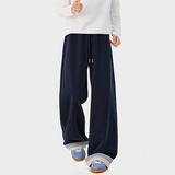 A410-K5650-P70限价109-美式格纹垂感直筒卫裤-320G左右卫裤面料，男装休闲裤，电商A410