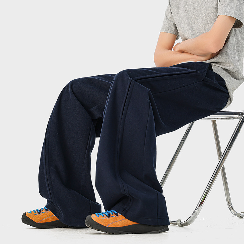 A410-K65003-P55限价99成分：65%棉35%聚酯纤维-320g磨毛卫裤面料，男装休闲裤，电商A410