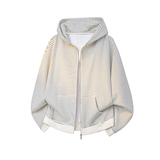 A410-WT34737-P90限价139-条纹连帽开衫卫衣-420g针织复合牛奶丝，男装卫衣，电商A410