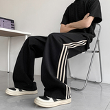 A410-K8157-P58限价99-美式条纹直筒运动休闲裤-华棉面料320g，男装休闲裤，电商A410