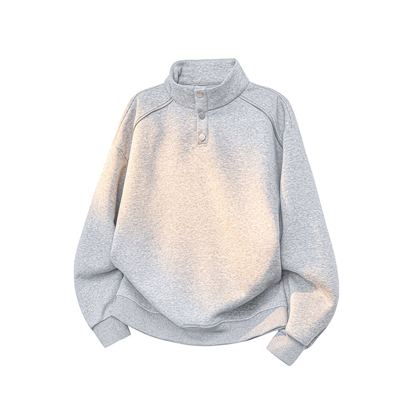 A410-A32633-P65限价99-美式重磅休闲立领卫衣-400g华棉复合，男装卫衣，电商A410