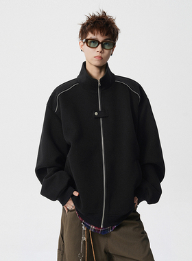 A410-WT33808-特批70限价139-美式设计感立领夹克外套-400g 华棉