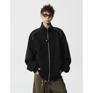 A410-WT33808-特批70限价139-美式设计感立领夹克外套-400g 华棉，男装夹克，电商A410