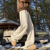 A410-K8681JR-P70限价109-美式加绒休闲长裤-400g左右人字纹面料，男装卫衣，电商A410