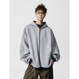 A410-WT34718-特批75限价149-美式条纹连帽卫衣外套，女装短外套，电商A410