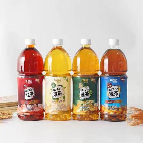 2瓶达亦多大麦茶绿茶900ml