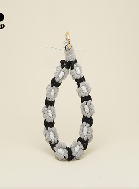 marchimarli 手工编织小花朵手机绳钩花手机饰品