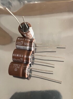 50个=70元 伊娜ELNA SILMIC II代 22uF/50V音频电解电容器棕神2代