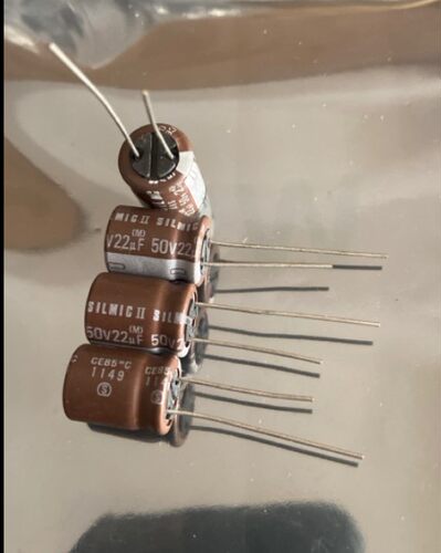 50个=70元 伊娜ELNA SILMIC II代 22uF/50V音频电解电容器棕神2代