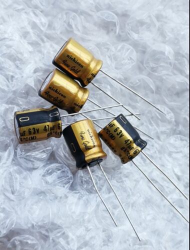 50只=90元 nichicon尼吉康 FG fine gold 63V47UF 铜脚电解电容器