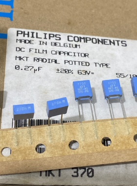 100个=35元 63V 274 0.27UF VISHAY BC,PH标 MKT370系薄膜电容器