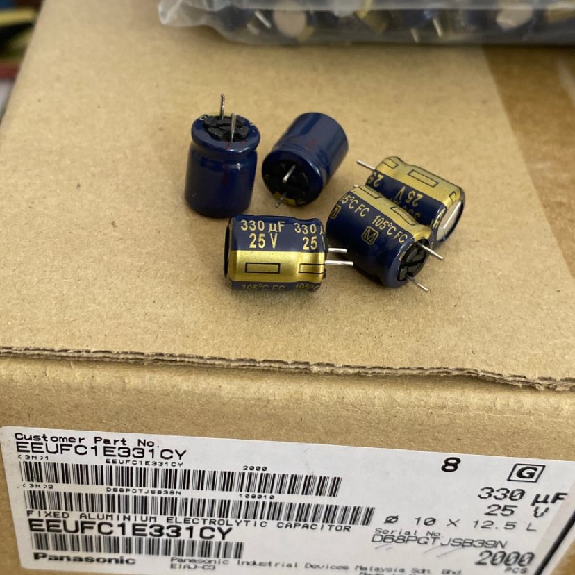 EEUFC1E331松下25V330UF电解电容器FC系10*12