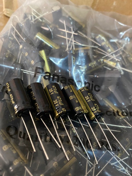 100只=100元 35V470UF/35V 松下FM系 高频电解电容 FC升级版10*20