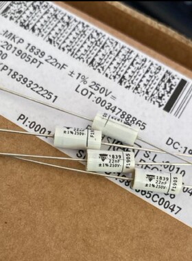 50个=160元 MKP1839，22NF/223 0.022UF 250V 1%轴向-ERO电容器